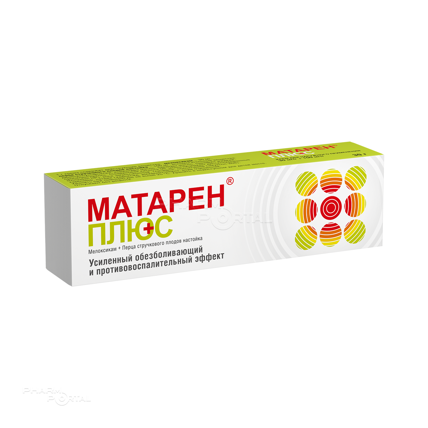 МАТАРЕН ПЛЮС 30мг/г+100мг/г x 30г N1 крем д/наружн прим НИЖФАРМ (АО)