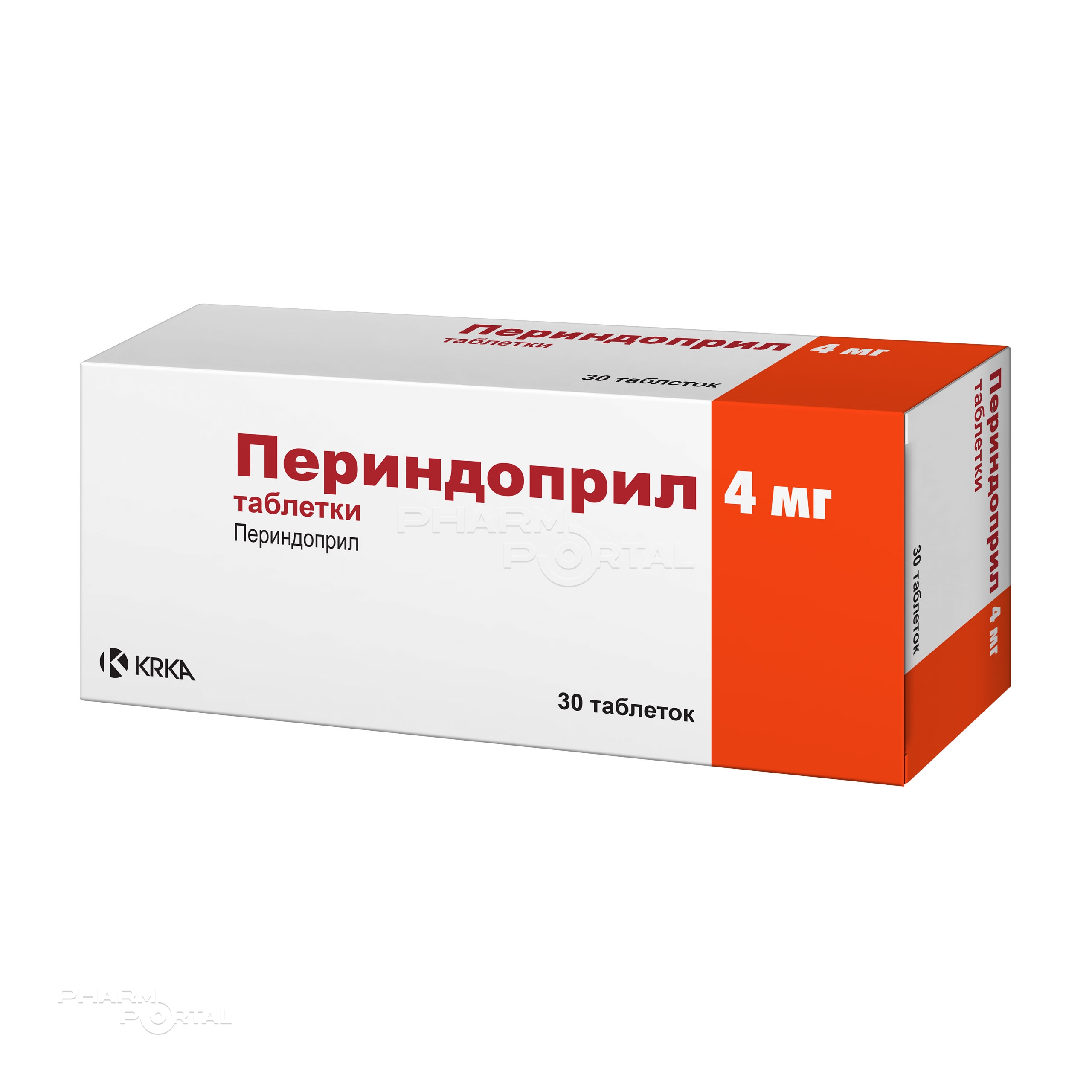 ПЕРИНДОПРИЛ 4мг N30 табл КРКА-РУС