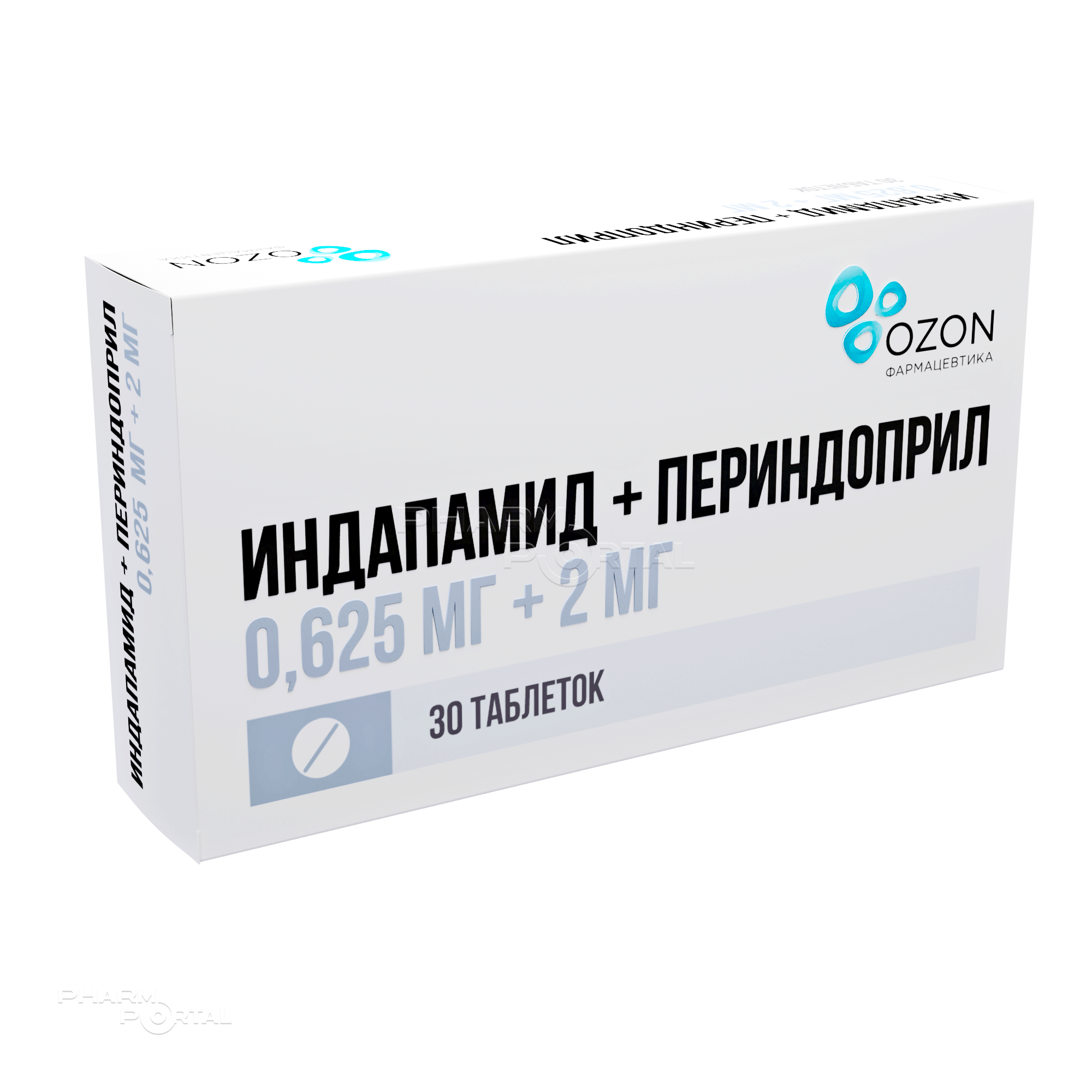 ИНДАПАМИД+ПЕРИНДОПРИЛ 625мкг+2мг N30 табл ОЗОН