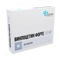 ВИНПОЦЕТИН ФОРТЕ 10мг N30 табл ОЗОН