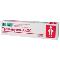 ТРОКСЕРУТИН-АКОС 2% x 50г N1 гель д/наружн прим СИНТЕЗ
