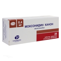 МОКСОНИДИН КАНОН 400мкг N28 табл п.п.о. КАНОНФАРМА ПРОДАКШН