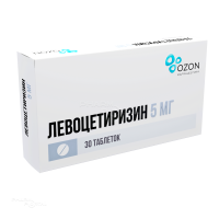 ЛЕВОЦЕТИРИЗИН 5мг N30 табл п.п.о. ОЗОН