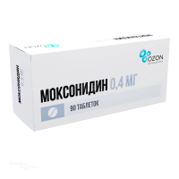 МОКСОНИДИН 400мкг N90 табл п.п.о. ОЗОН