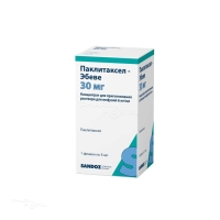 ПАКЛИТАКСЕЛ-ЭБЕВЕ 6мг/мл x 5мл N1 конц д/пригот р-ра д/инфуз ФАРЕВА УНТЕРАЦХ