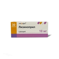 ЛИЗИНОПРИЛ 10мг N30 табл ЛЕКФАРМ