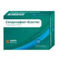СИЛДЕНАФИЛ-КСАНТИС 100мг N12 табл п.п.о. САНЕКА ФАРМАСЬЮТИКАЛС