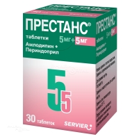 ПРЕСТАНС 5мг+5мг N30 табл в комплекте: дозатор СЕРВЬЕ РУС