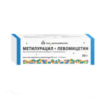 МЕТИЛУРАЦИЛ+ЛЕВОМИЦЕТИН 40мг/г+7.5мг/г x 50г N1 мазь д/наружн прим ДАЛЬХИМФАРМ