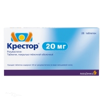 КРЕСТОР 20мг N28 табл п.п.о. ИПР ФАРМАСЬЮТИКАЛС