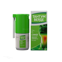 ТАНТУМ ВЕРДЕ 0.255мг/доза x 176доза N1 спрей д/местн прим доз АНЖЕЛИНИ ФАРМА ИТАЛИА АЗИЕНДЕ КИМИКЕ