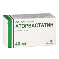 АТОРВАСТАТИН 40мг N40 табл п.п.о. ПРАНАФАРМ