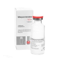 МЕРОПЕНЕМ 1г x 1г N1 пор д/пригот р-ра в/в введ КРАСФАРМА