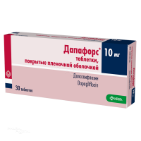 ДАПАФОРС 10мг N30 табл п.п.о. КРКА, Д. Д., НОВО МЕСТО