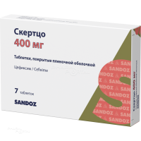 СКЕРТЦО 400мг N7 табл п.п.о. САНДОЗ