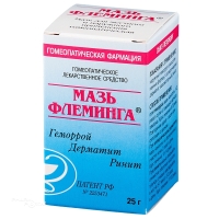 МАЗЬ ФЛЕМИНГА 25г N1 мазь д/местн и наружн прим гомеопат ГОМЕОПАТИЧЕСКАЯ ФАРМАЦИЯ