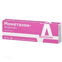 МОМЕТАЗОН-АКРИХИН 0.1% x 30г N1 крем д/наружн прим АКРИХИН