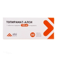 ТОПИРАМАТ-АЛСИ 100мг N50 табл п.п.о. АЛСИ ФАРМА