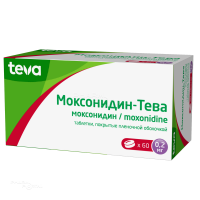 МОКСОНИДИН-ТЕВА 200мкг N60 табл п.п.о. РУБИКОН