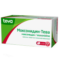 МОКСОНИДИН-ТЕВА 400мкг N60 табл п.п.о. РУБИКОН