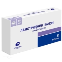ЛАМОТРИДЖИН КАНОН 50мг N30 табл КАНОНФАРМА ПРОДАКШН