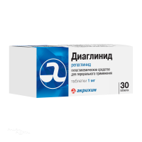 ДИАГЛИНИД 1мг N30 табл АКРИХИН