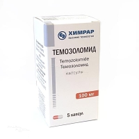 ТЕМОЗОЛОМИД 100мг N5 капс ИССЛЕДОВАТЕЛЬСКИЙ ИНСТИТУТ ХИМИЧЕСКОГО РАЗНООБРАЗИЯ (ООО)