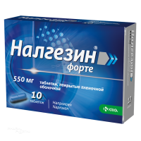 НАЛГЕЗИН ФОРТЕ 550мг N10 табл п.п.о. ЮНИЧЕМ ЛАБОРАТОРИЕС