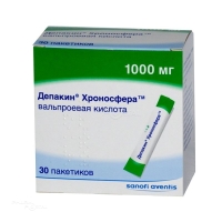 ДЕПАКИН ХРОНОСФЕРА 1г x 1г N30 гран с пролонгир высв САНОФИ ВИНТРОП ИНДАСТРИ