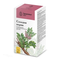СОЛОДКИ КОРНИ 50г N1 корни измельч ФИРМА ЗДОРОВЬЕ