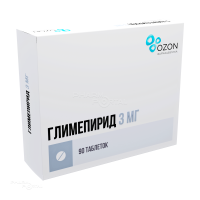 ГЛИМЕПИРИД 3мг N90 табл ОЗОН