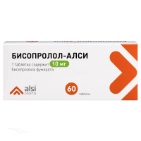 БИСОПРОЛОЛ-АЛСИ 10мг N60 табл АЛСИ ФАРМА