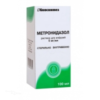 МЕТРОНИДАЗОЛ 5мг/мл x 100мл N1 р-р д/инфуз БИОСИНТЕЗ