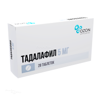 ТАДАЛАФИЛ 5мг N28 табл п.п.о. ОЗОН