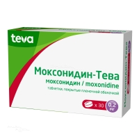 МОКСОНИДИН-ТЕВА 200мкг N30 табл п.п.о. РУБИКОН