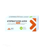 АТОРВАСТАТИН-АЛСИ 10мг N30 табл п.п.о. АЛСИ ФАРМА