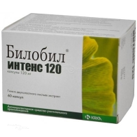 БИЛОБИЛ ИНТЕНС 120 120мг N60 капс КРКА, Д. Д., НОВО МЕСТО