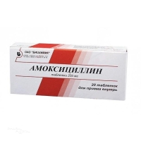 АМОКСИЦИЛЛИН 250мг N20 табл БИОХИМИК