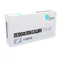 ЛЕВОФЛОКСАЦИН 750мг N5 табл п.п.о. ОЗОН