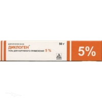 ДИКЛОГЕН 5% x 50г N1 гель д/наружн прим АДЖИО ФАРМАСЬЮТИКАЛС