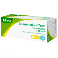 СИЛДЕНАФИЛ-ТЕВА 50мг N24 табл п.п.о. АКТАВИС