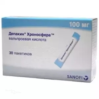 ДЕПАКИН ХРОНОСФЕРА 100мг x 100мг N30 гран с пролонгир высв САНОФИ ВИНТРОП ИНДАСТРИ