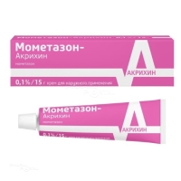 МОМЕТАЗОН-АКРИХИН 0.1% x 15г N1 крем д/наружн прим АКРИХИН