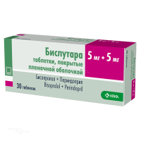 БИСЛУТАРА 5мг+5мг N30 табл п.п.о. КРКА, Д. Д., НОВО МЕСТО