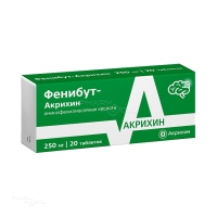 ФЕНИБУТ-АКРИХИН 250мг N20 табл АКРИХИН