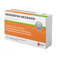 МЕБЕВЕРИН ВЕЛФАРМ 200мг N30 капс с пролонгир высв ВЕЛФАРМ-М