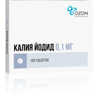 КАЛИЯ ЙОДИД 100мкг N100 табл ОЗОН