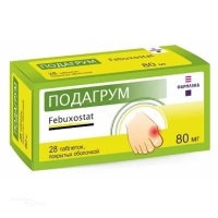 ПОДАГРУМ 80мг N28 табл п.п.о. ФАРМЛЭНД