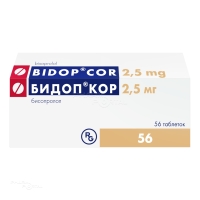 БИДОПКОР 2.5мг N56 табл ГЕДЕОН РИХТЕР-РУС