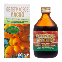 ОБЛЕПИХОВОЕ МАСЛО 60г/100г x 100мл N1 масло д/приема внутрь местн и наружн прим ЯНТАРНОЕ